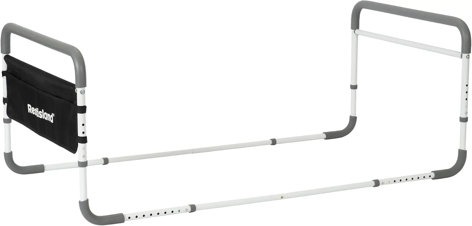 

Dual Bed Side Hand Rail with Slip-Free Foam for Elderly Adults, Adjustable Safety Rail for Queen Full Twin Beds