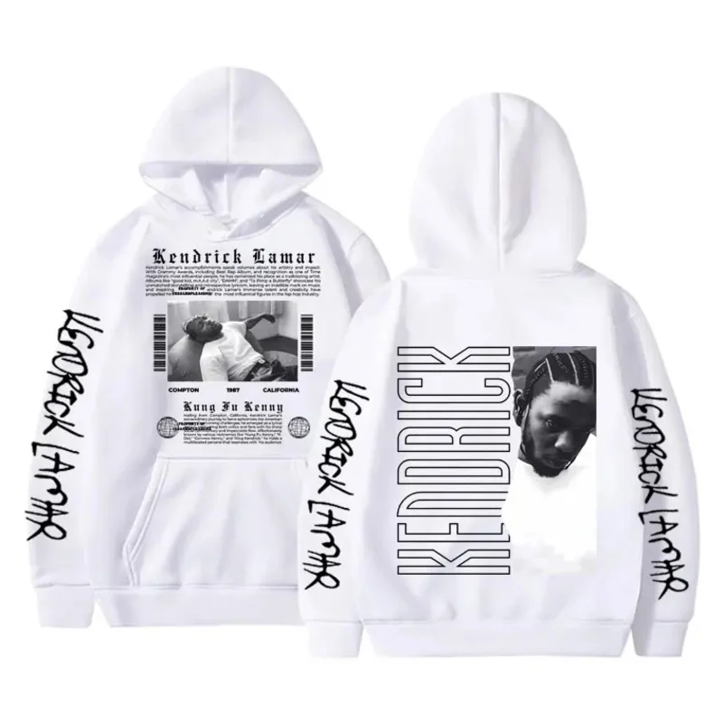 Hip Hop Rapper Kendrick Lamar Mr. Morale & The Big Steppers Kung Fu Kenny Print Hoodie Male Vintage Sweatshirt Oversized Clothes