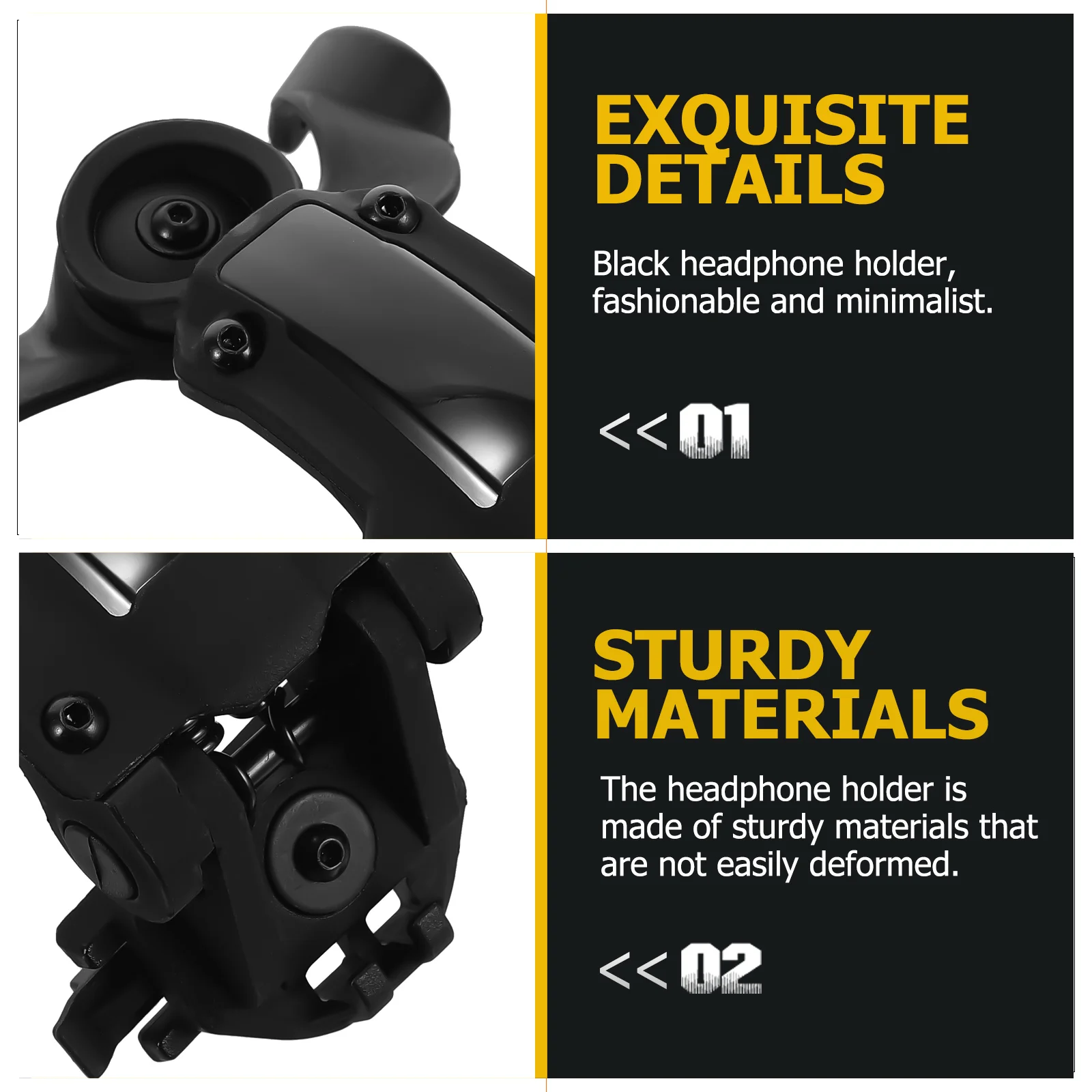 1 مجموعة في الهواء الطلق السكك الحديدية البرية محول الاستخدام اليومي حامل سماعة الرأس توفير المساحة تصميم المحمولة حامل سماعة الرأس الصغيرة المهنية