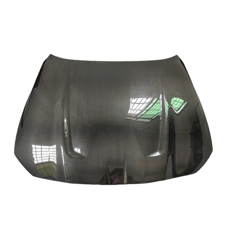 For 2021+ M3 G80 M4 G82 CSL style true carbon fiber engine hood front  compartment cover body kit