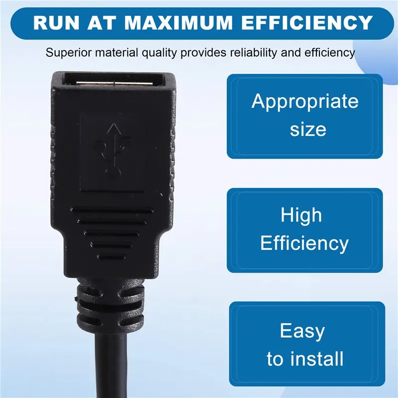 USB 2.0 Male/Female Aviation Extension Cable PCB Soldering Board Socket PCB Soldering Board Socket IP67