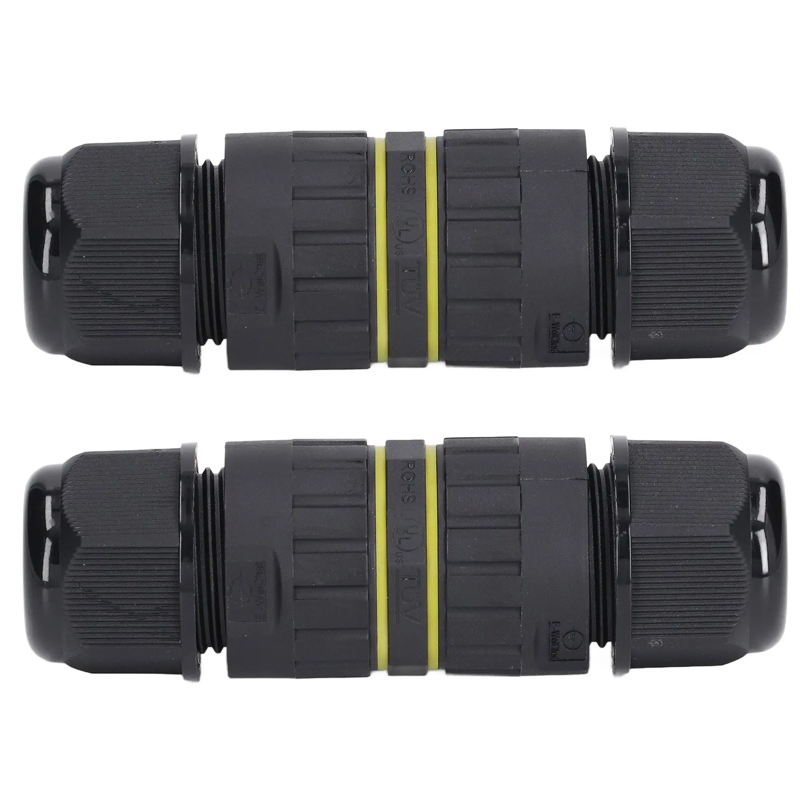 2PCS Junction Box Connector Garden M25 4 Core IP68 Waterproof 10‑14mm Electrical Power Cable Junction Box