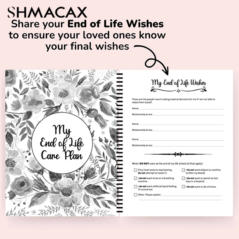 End Of Life Planner I\'M Dead Now What Book Planner Guided Final Arrangements When I\'M Gone Workbook Organizer Notebook