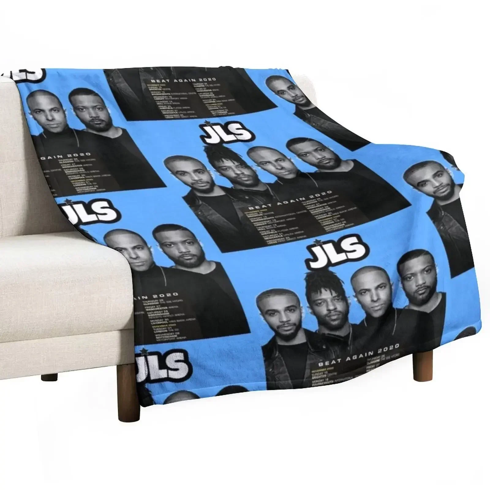 JLS Fan Made Tour Apparel Throw Blanket Fashion Sofas Blankets For Sofas Plush Shaggy Blankets