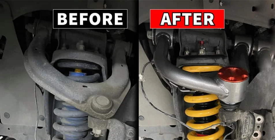 Pickup Heavy   Front Upper Control Arms for Next Gen RANGER T9 Suspension 2022 2023 2024 2025 XL XLS XLT Wildtrack Lift Kit