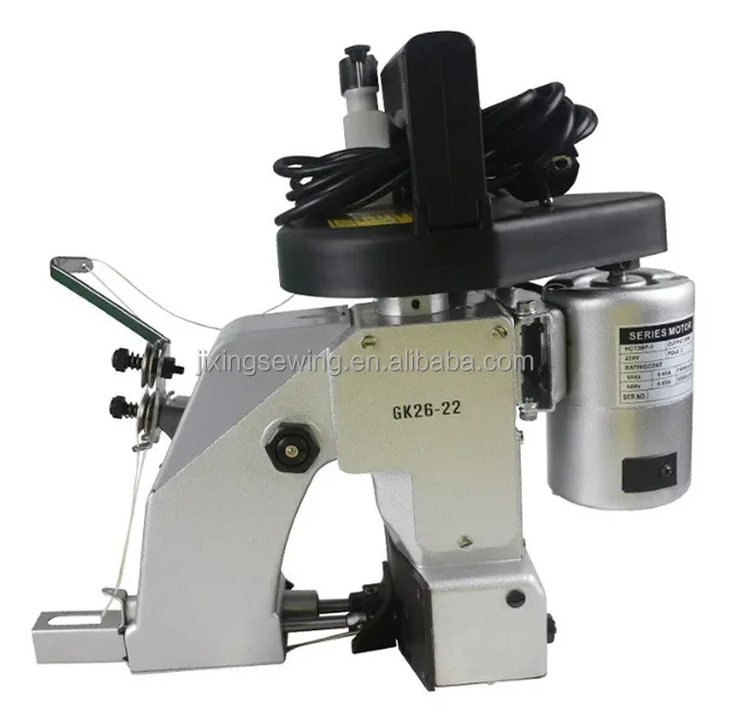 

Double Needle Double Thread Portable Bag Closer Sewing Machine