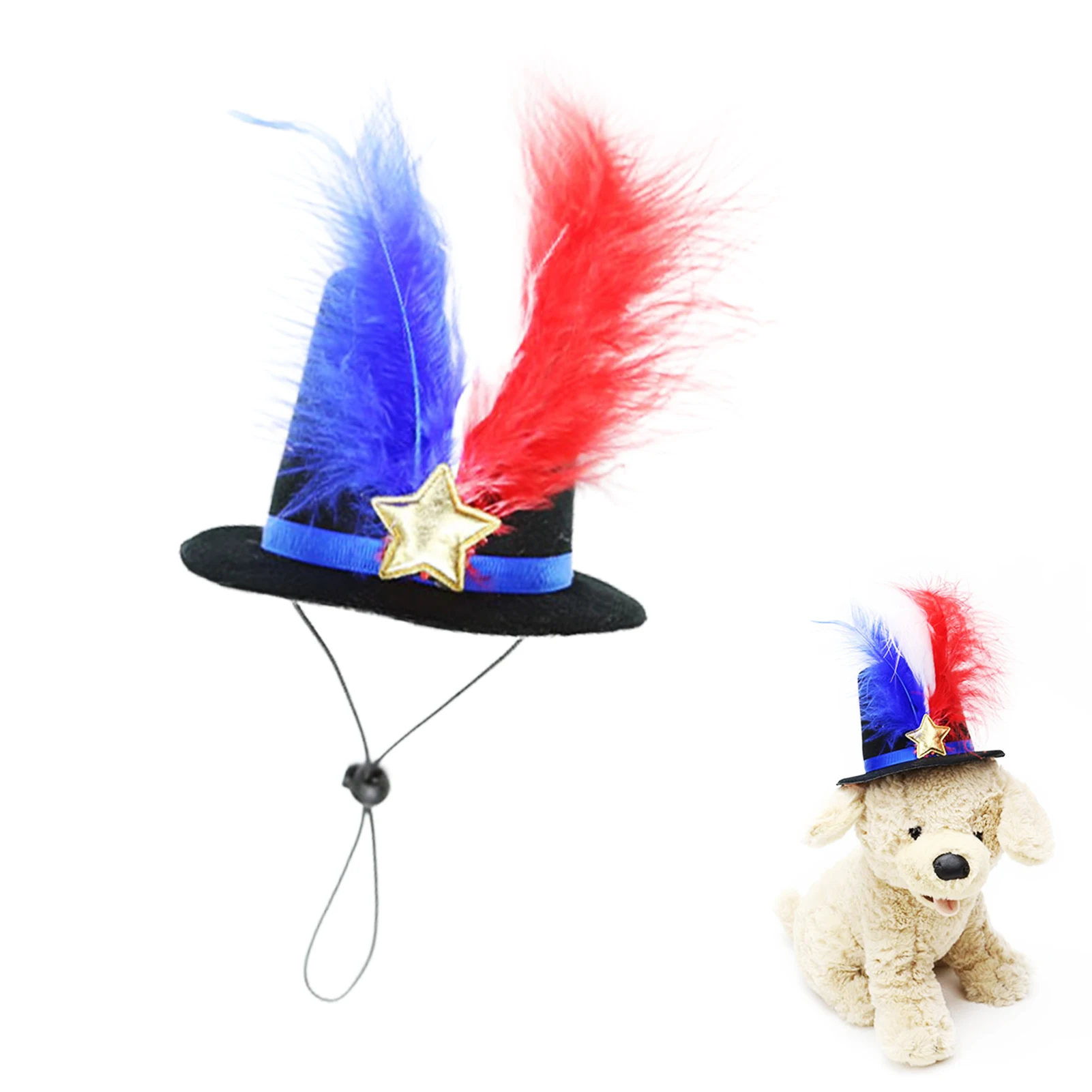 American Flag Pet Costume Memorial Day Patriotic Pet Hat 4th Of July Costume Hat For Cats Puppies Small Medium Large Dogs