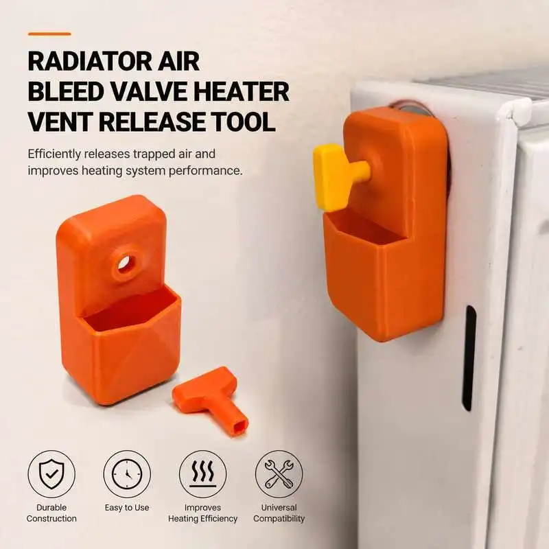Heating Radiator Bleeder Tool Hot Water Heating Air Vent Manual Exhaust Accessory