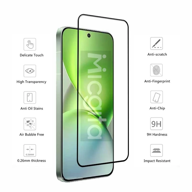 9H Tempered Glass For VIVO X200 Pro mini Smartphone Screen protector full glue X200 Pro mini Soft fiber Lens film