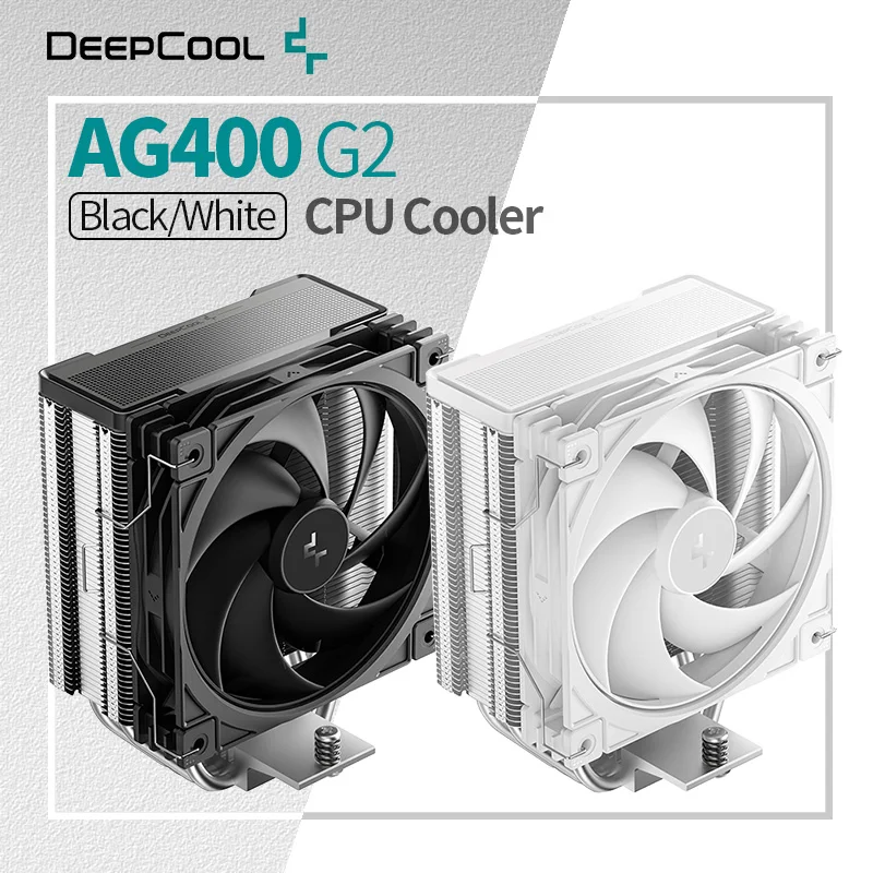 DeepCool AG400 G2 4 Heat Pipes CPU Air Cooler Avoid memory design 500-2200rpm 12cm PWM Fan Radiator for LGA1700 1851 AMD AM4 AM5