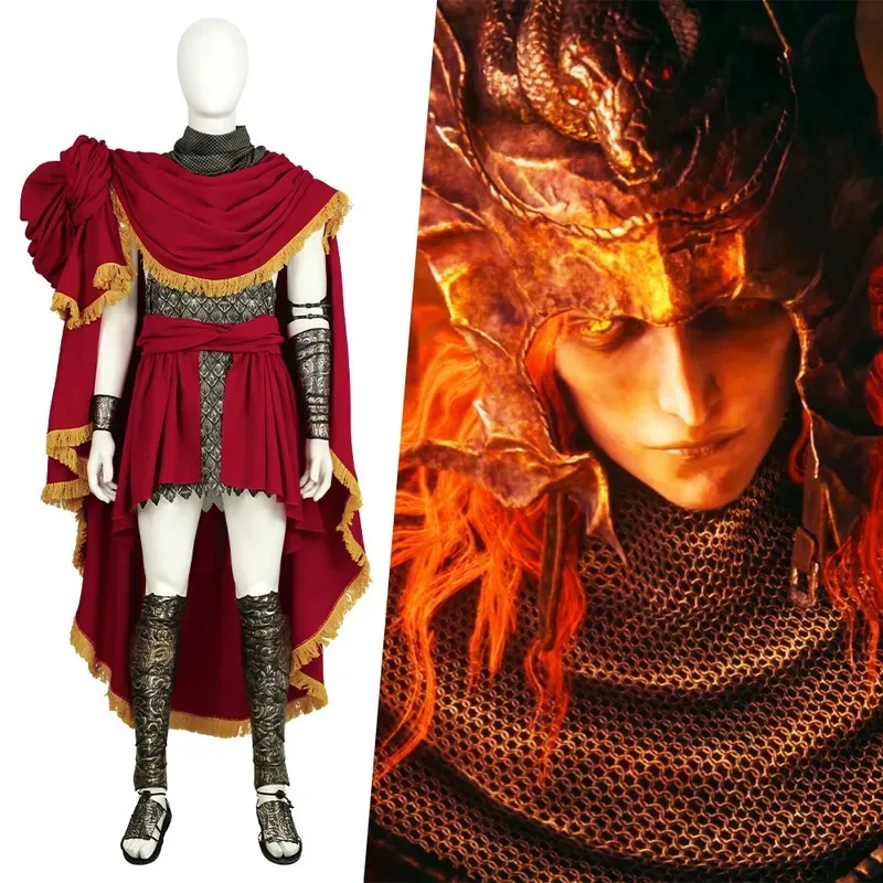 

Мужской игровой костюм Messmer The Impaler, костюм для косплея, наряд Erdtree, верхний плащ, аксессуары, полный комплект и индивидуальные предметы продаются