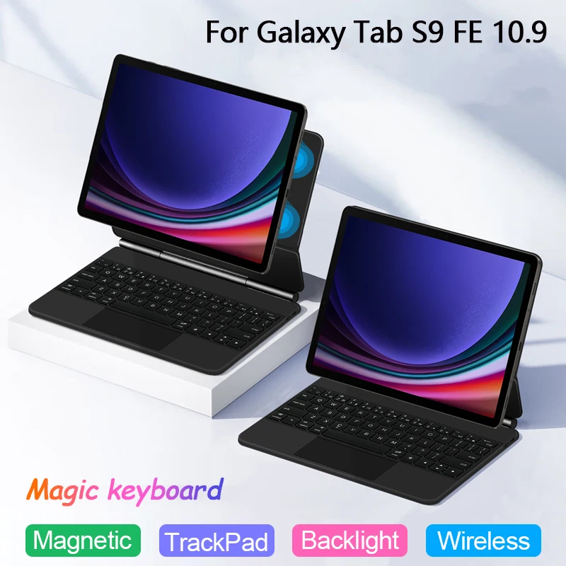 TrackPad Magic Keyboard Russian French Spanish For Samsung Galaxy Tab S9 FE 2023 10.9