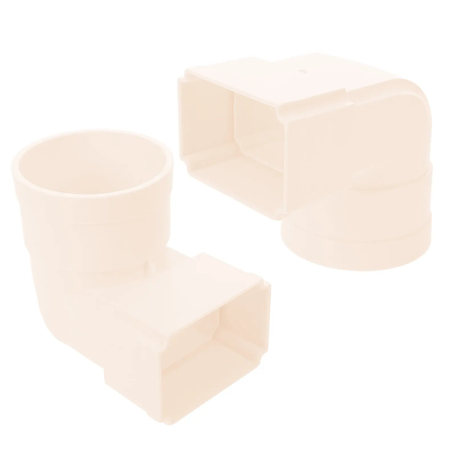 

Комплект из 2-х пластиковых адаптеров для водосточных труб: прочные соединители для квадратных и круглых желобов, удлинители для дренажа, наружные отводы для дождевой воды