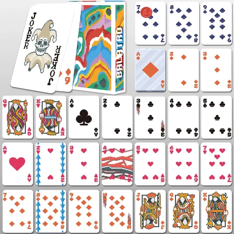 

Classic Joker Poker Card Set 55PCS Balatro Joker Playing Cards Creative Poker Festive Fun Durable Portable Playing Cards