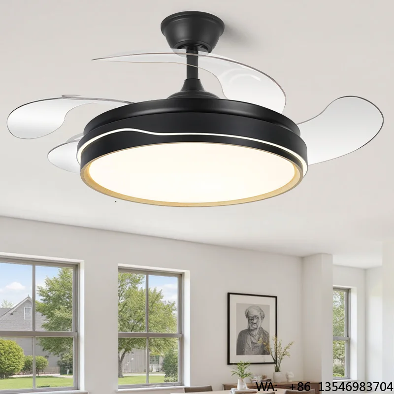 fabrication-de-lustre-electrique-pliable-a-moteur-dc-avec-ventilateur-de-plafond-4-pales-telecommande-eclairage-d'hotel-avec-ventilateur-de-plafond