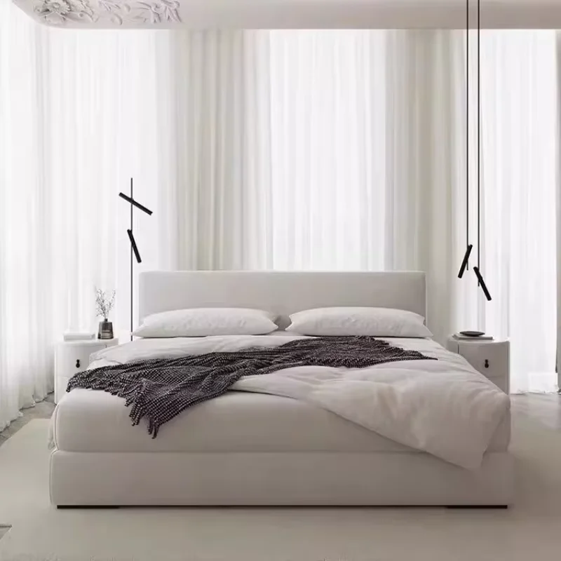 Minimalist Beige Double Bed Minimalist Beige Modern Bedgeraamte Double Bed Daybed Murphy Cama De Monstruos Bedroom Furniture
