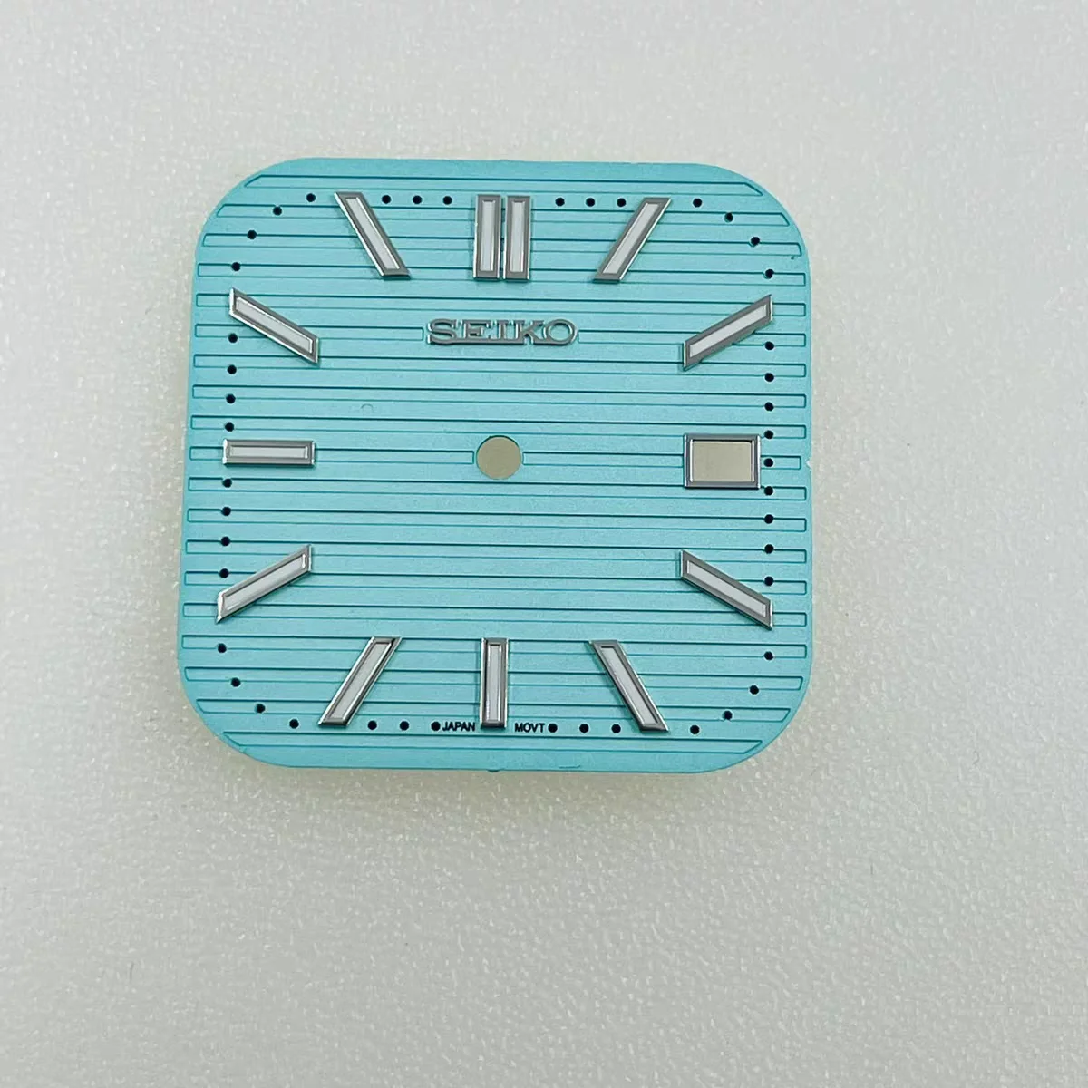 29.5mm NH35 Dial/NH36 Dial Mechanical Watch Modified Green Luminous II Nautilus Dial S logo Single Calendar for seiko mod