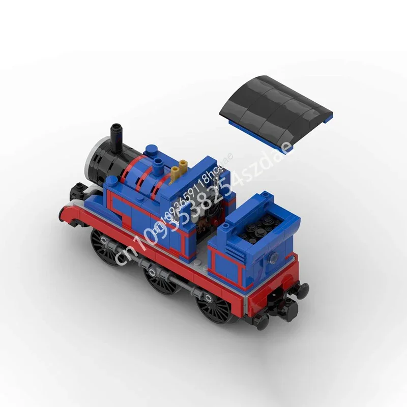 Set di Costruzioni 394 Pezzi, Modello di Treno Thomas, Blocchi Impilabili, Giocattolo Creativo Educativo per Bambini