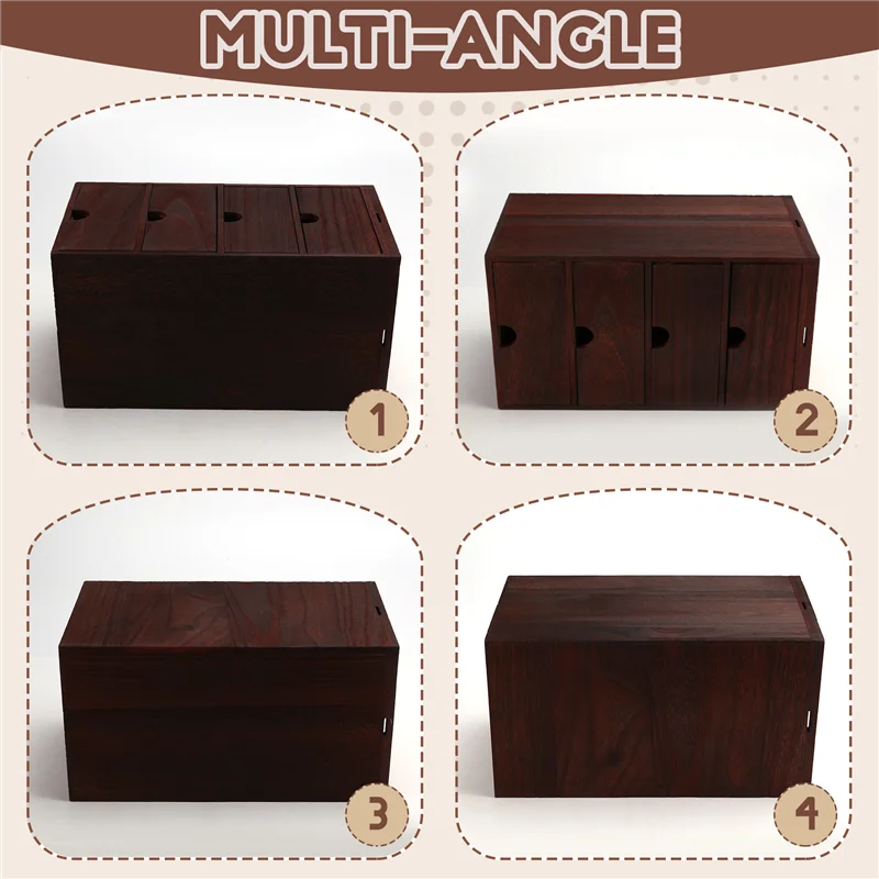 

【B07R】Wooden Box Storage Drawer Wooden Chest Of Drawers Jewelry Cosmetics Organizer Office Home Decoration Storage Box