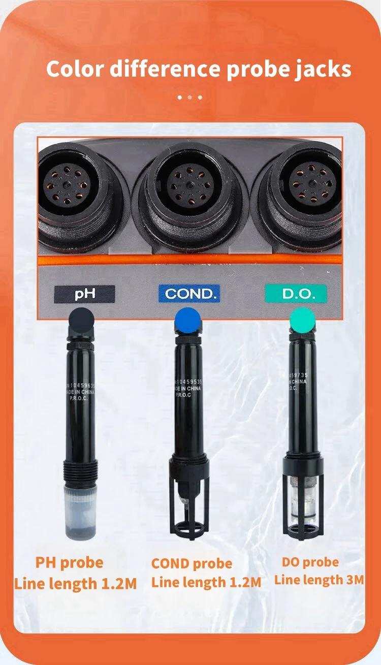 Rugged IP67 AZ86031 Combo Water Quality Tester, 5-Parameter pH/COND./SALT/TDS/DO Handheld Meter with Large LCD & 99-Point