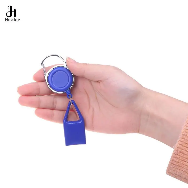 1pc Silicone Lighter Protective Cover Lighter Holder Sleeve Clip With Retractable Keychain Regular Size Smoking Accessories