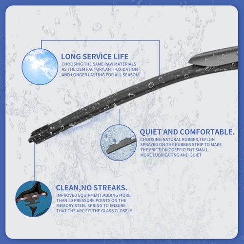 Imagen 2 del producto Juego de escobillas de limpiaparabrisas para HAVAL H6 III 2021 2022 2023 HEV PHEV Hybrid GT Vance, parabrisas delantero y trasero, accesorios para automóviles