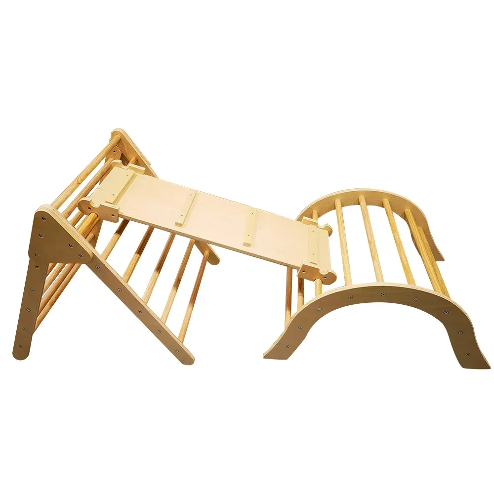 

2026 High quality Wooden ladder For Children Toys Boys Climbing