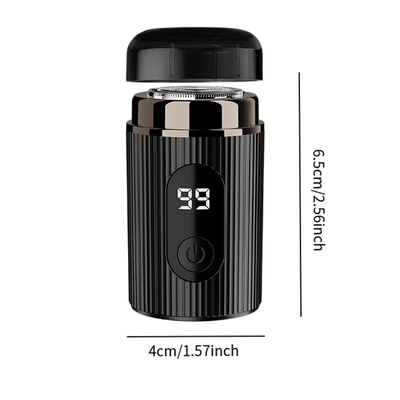 Travel Men's Shaver Facial Beard Trimmer Washable Dry and Wet Double Use Portable Shaver Face Hair Removal for Camping Trimming
