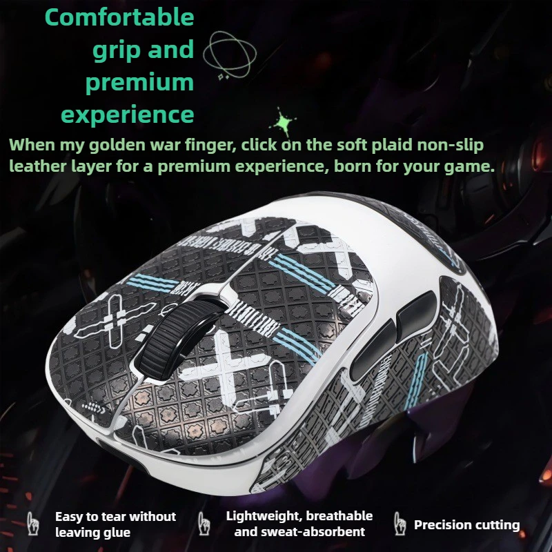 

Anti Slip Decals All around Sweat wicking Back Stickers and Durable Foot Stickers Exclusive For Remo ER21 PRO Mouse
