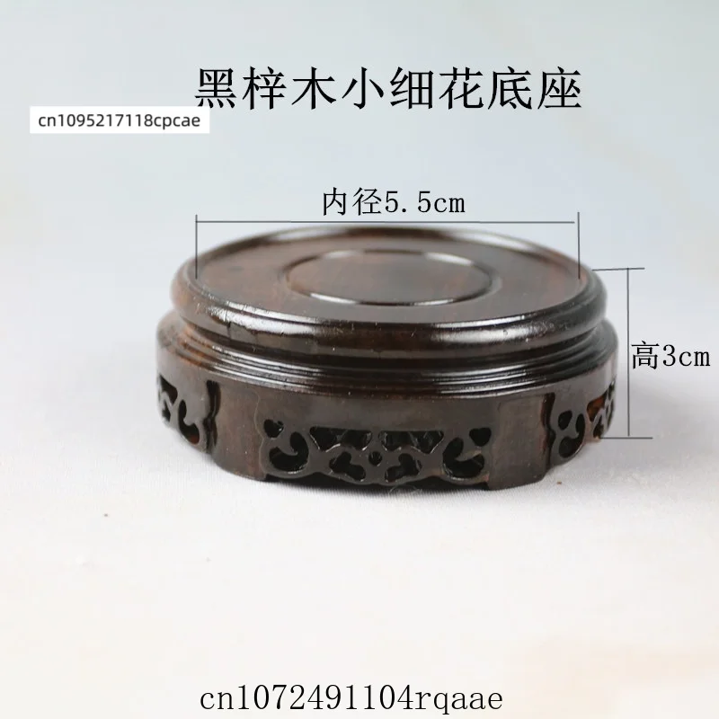 Solid Wood Round Display Stand Wooden Pedestal Base For Vase Bonsai Pot Buddha Statue Teapot Home Decor Ornament Holder