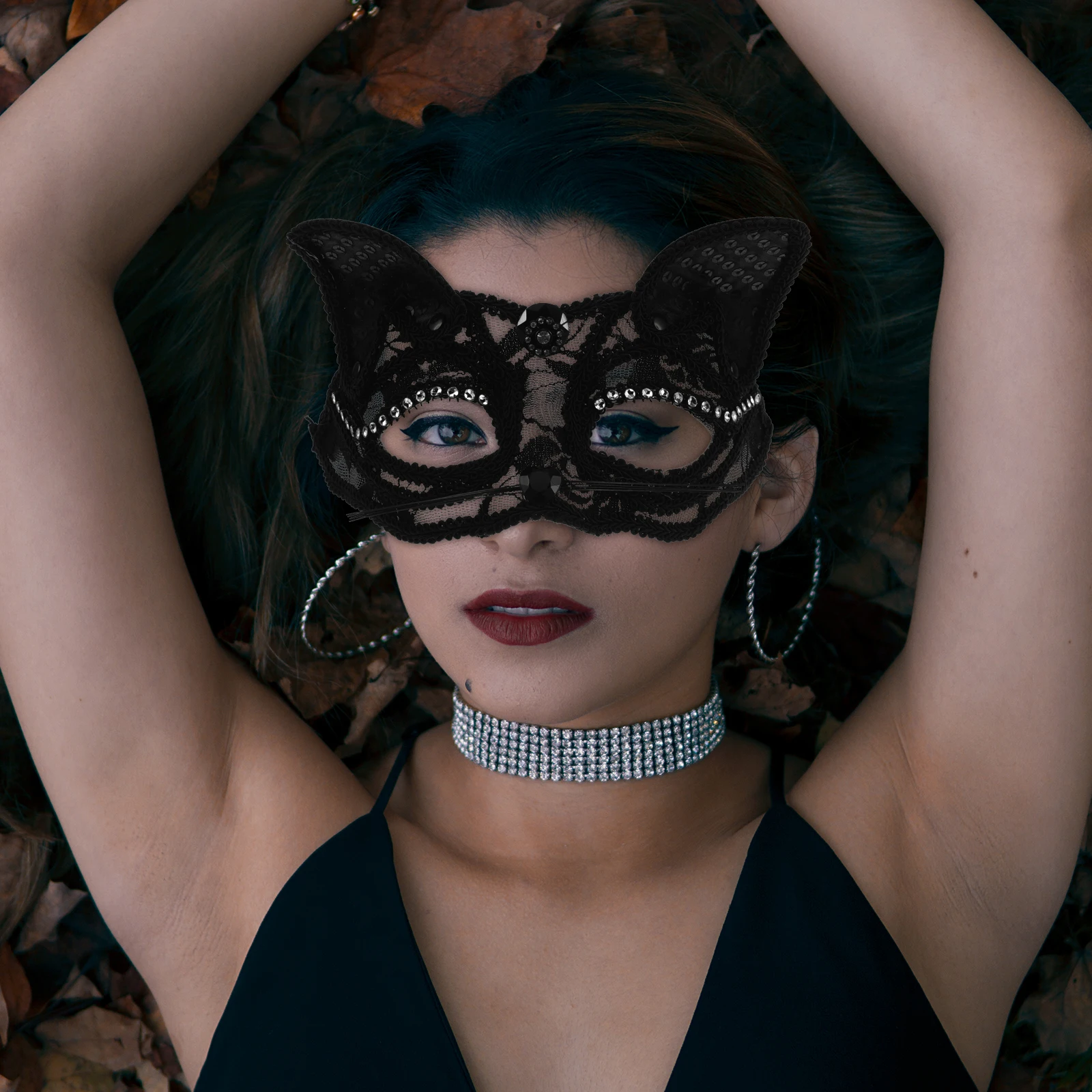 

Fox Mask Masquerade Women Lace Eye Halloween Prom Decorative Half Novelty Animal Fox Masks Sexy Princess Masks Cosplay Party