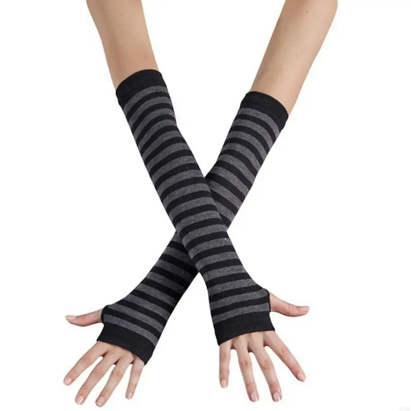 Găng tay Stripe Rainbow 49mf cho phụ kiện tiệc Giáng sinh nữ