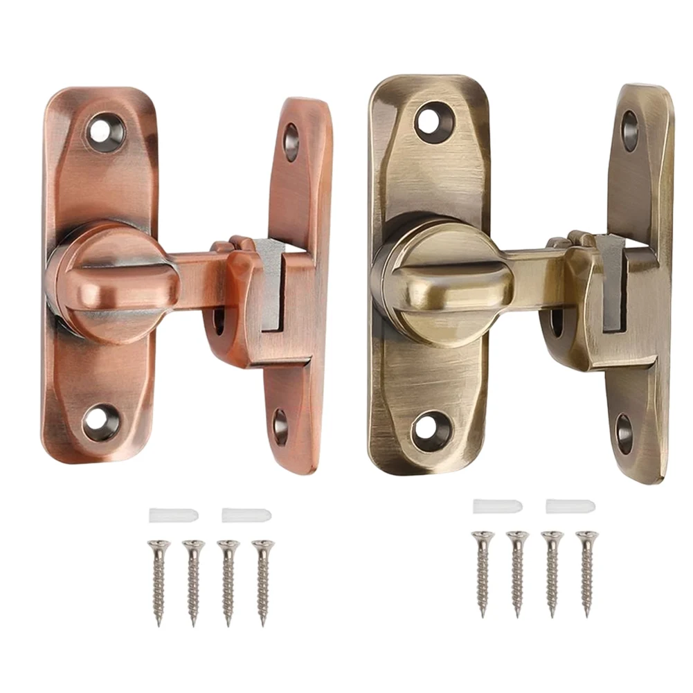 Metal Door Lock Latch with 90180 Degree Mechanism for Barn and Sliding Doors Robust Design for Lasting Security