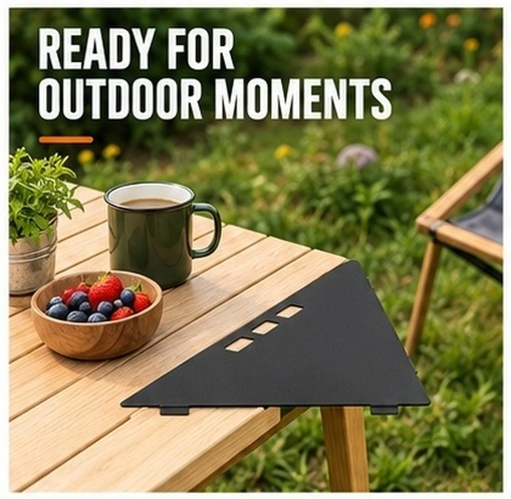 Desk Corner Sleeve Table Folding Camping Table Corner Extension Tray Extender Platform Attachment Increase Space For Connecting