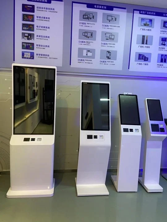 32 Inch POS Floor Stand Or Wall Mount Food Ordering Kiosks Self Service Payment Kiosk Restaurant With NFC Thermal Printer