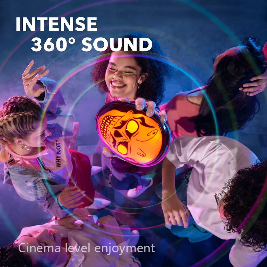 RGB Color Changing Desktop Atmosphere Light, Sichuan Mask, Skull, Terrifying Face Changing Music, Rhythm, Color Changing