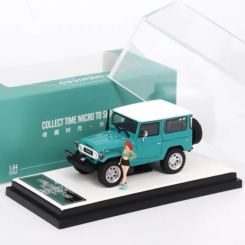 

TimeMicro 1:64 FJ40 Classic Green - Doll Version alloy car model