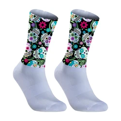 Atmungsaktive Männer Radfahren 2023 Straße Sommer Neue Frauen Socken Bike Anti Slip Silikon Nahtlose Aero Socken