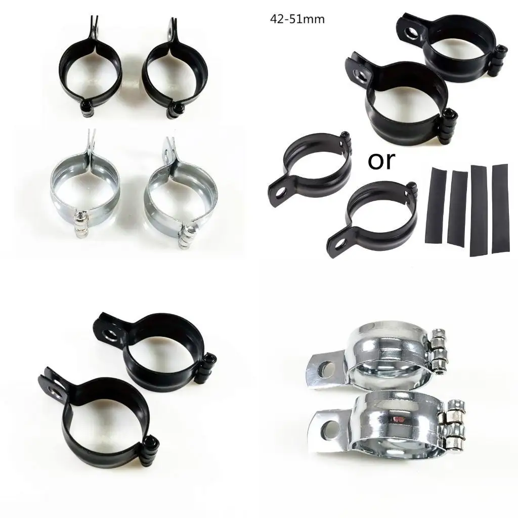 

31BC Light Clamps Brackets for Motorbike Spotlights Fog Light Mount Clamp Holder