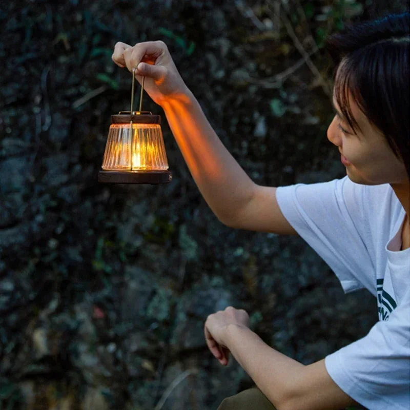 Naturehike chegada lâmpada de vela acampamento ao ar livre tenda portátil lighting2024 nova atmosfera decoração lanterna iluminação retro