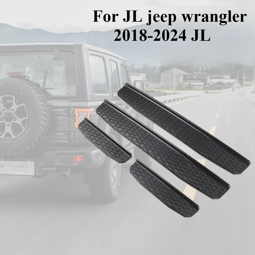 

Car door sill strip protection anti-scratch strip For jeep wrangler 2018-2024 JL tuning accessories