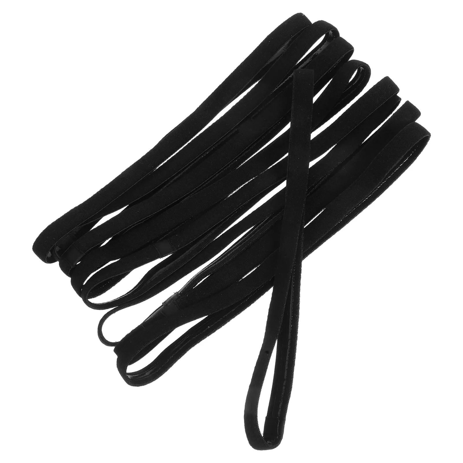 

9Pcs Yoga Headband Running Sports Sweatband Stretchy Non Slip Unisex Headband Comfortable Skin Safe Hairband Black