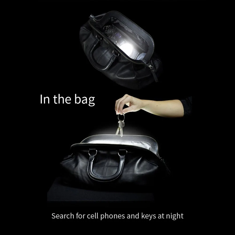 PC LED حقيبة يد ضوء الحب القلب/جولة على شكل جو مضيئة محفظة أضواء ديكور مع سلسلة المفاتيح هدية الإبداعية #6