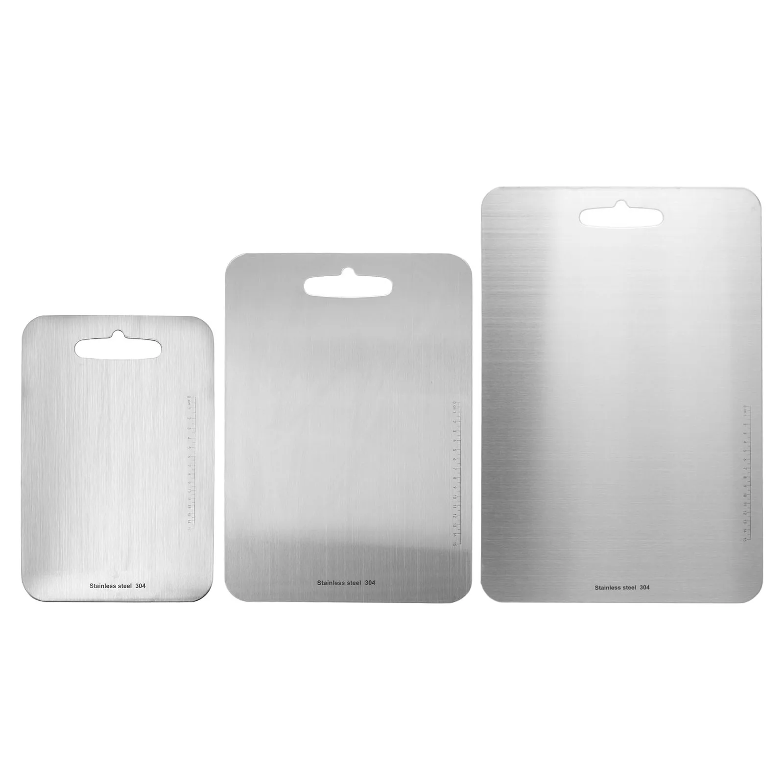 

304 Stainless Steel Double Sided Cutting Board Itchen Household Chopping Board Dish Tray Bread Board Kitchen Dough Board