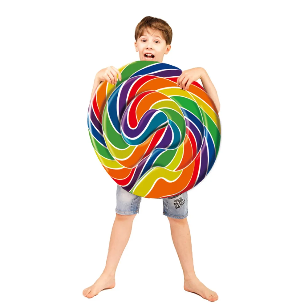 Adult Kids Candy Cosplay Costume Rainbow Candy Fancy Dress Tunic Halloween Party Cosplay Costume Stage Performance Costumes