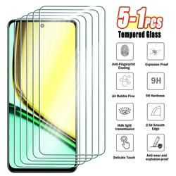 5-1Pcs Tempered Glass for Realme C55 C53 C67 4G 5G C35 C33 C31 C25 C21 C17 C15 C12 C11 C30 C20 Screen Protector on Realme C3 C2
