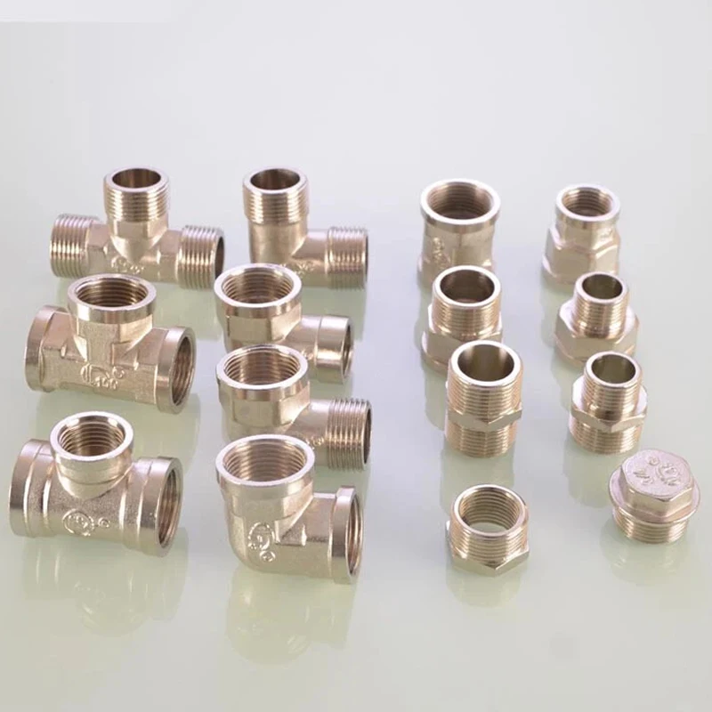 ข้อต่อท่อทองเหลือง BSP 3/4" ชาย/หญิง เทียบเท่า/ลดขนาด ข้อต่อแบบสามทาง/ข้อต่อแบบข้อศอก