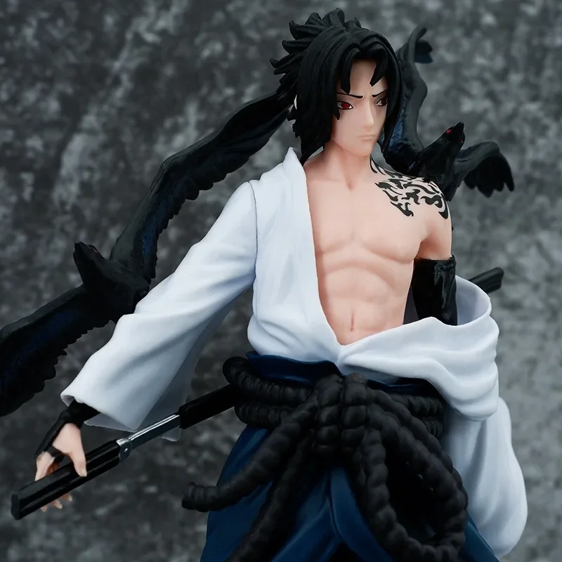 NARUTO Anime Figure Uchiha Sasuke Curse Seal Collection Action Figures Desktop decoration birthday toy model Statue Gift Pendant