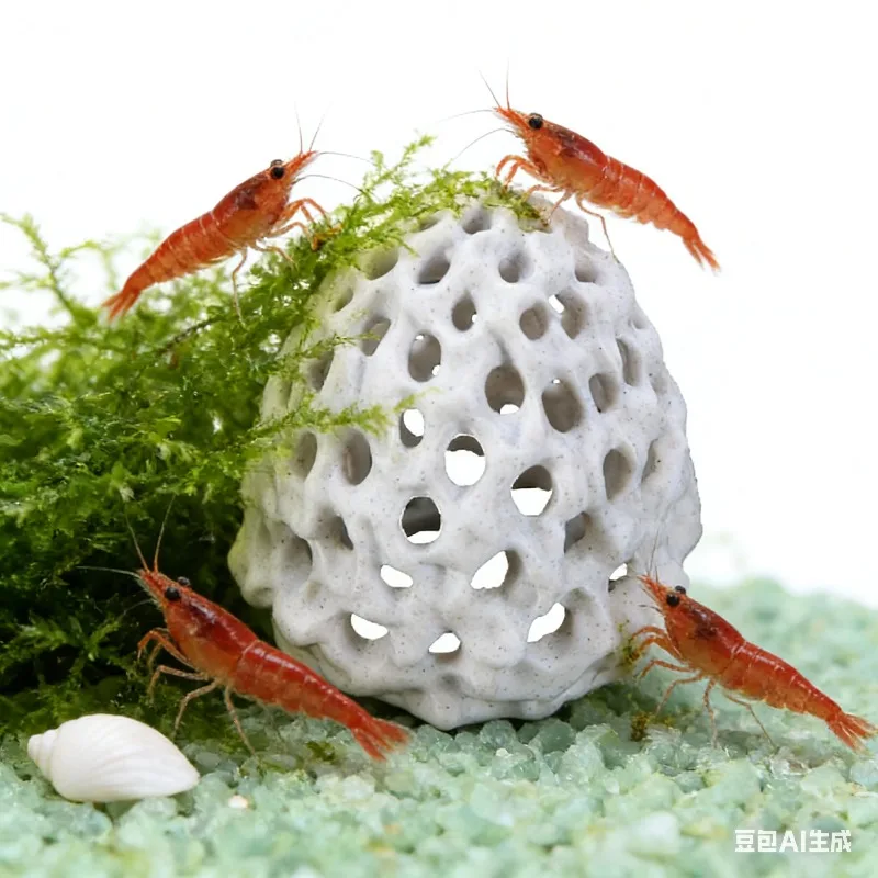 

Multi-Functional Shrimp House Aquarium Decoration with Realistic Coral Stone Design Ideal Aquarium Accessories Pet Shrimp Care