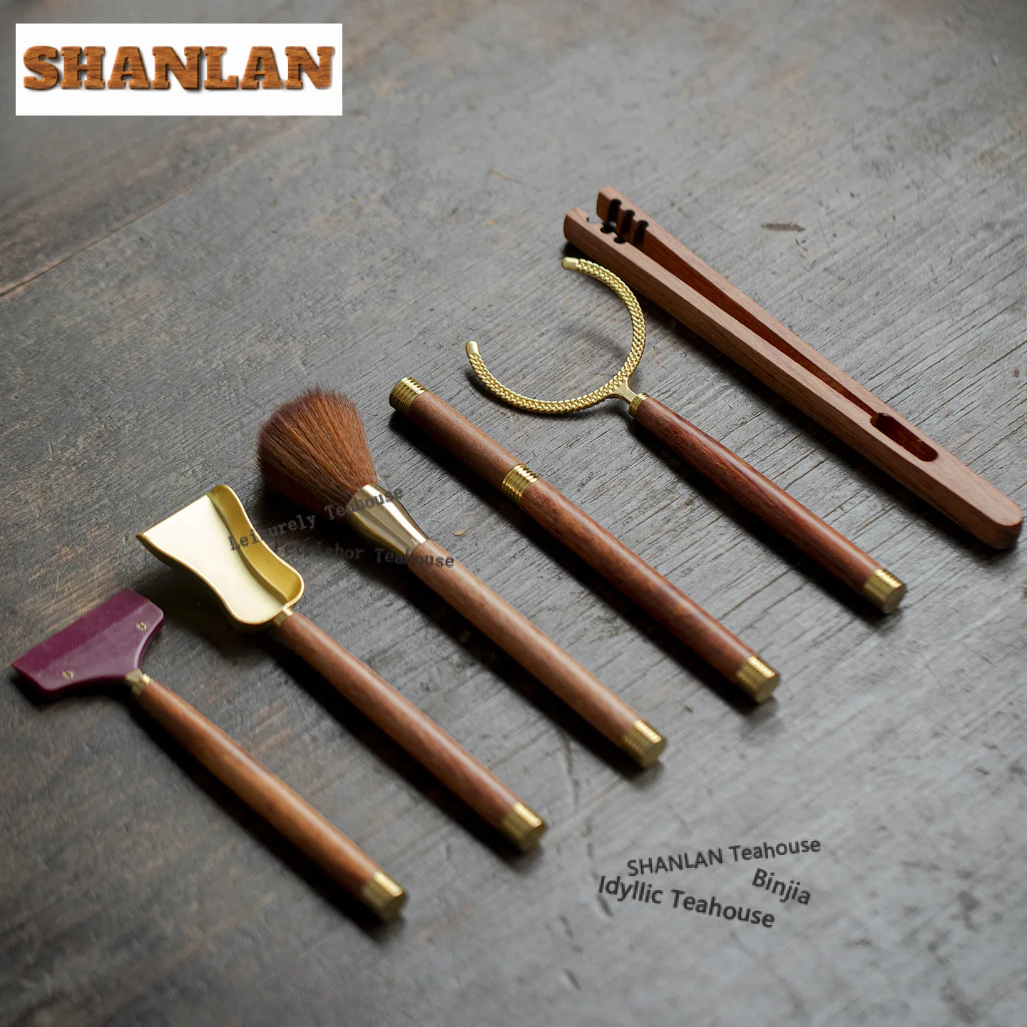 

Набор для чаепития из розового дерева «Шесть благородных джентльменов», креативный чайный инвентарь, бытовая чайная посуда, китайский чайный набор, подарки